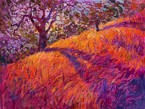 Vibrant Landscape Paintings Use The Color Orange To Capture The Warm