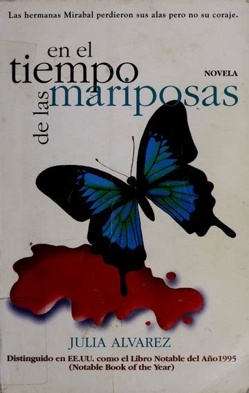 En El Tiempo De Las Mariposas Novela Alvarez Julia Avetruthbooks