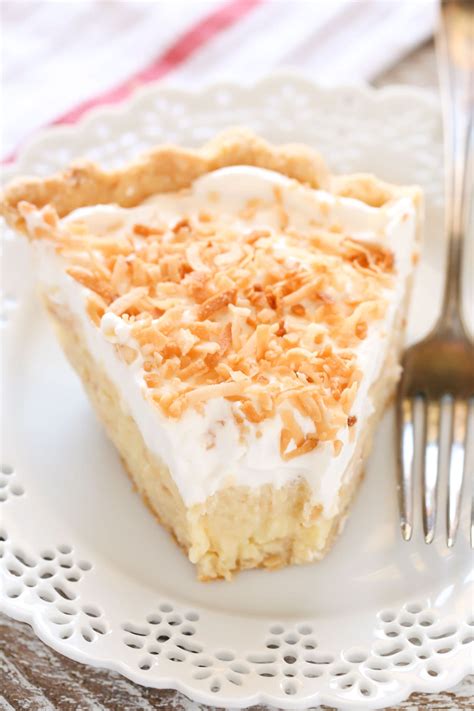 This is my kind of pie. Coconut Cream Pie - Live Well Bake Often