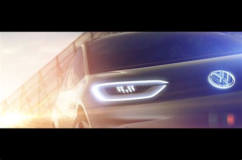 Volkswagen Teases Its Ev Concept Ahead Of Paris Debut