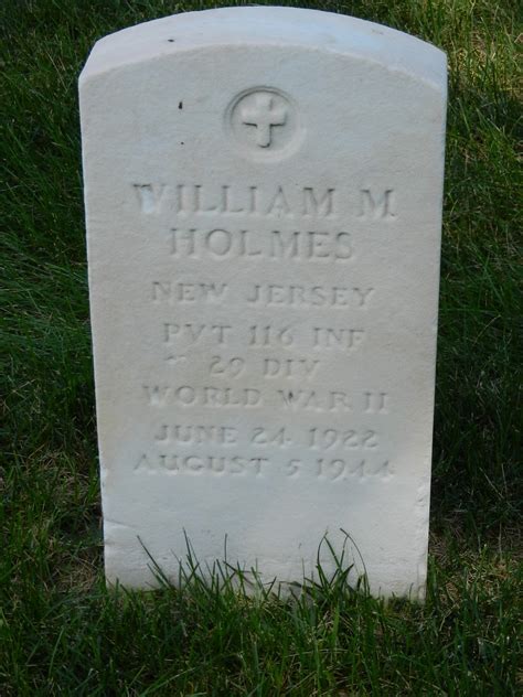 116th Infantry Regiment Roll Of Honor Pvt William M Holmes