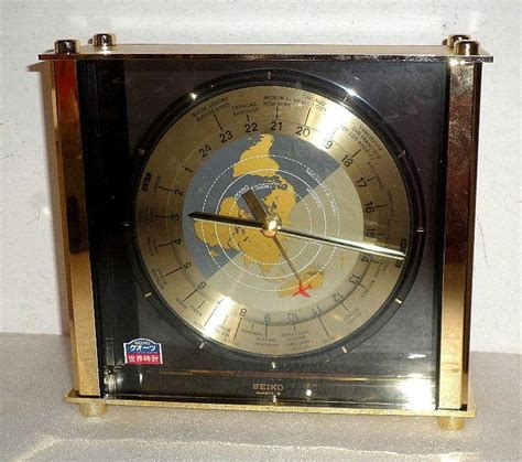 Seiko World Time Clock With Its Original Shipping Box 1831955669