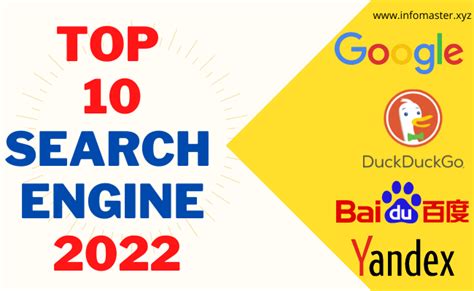 Most Popular Top 10 Search Engines In The World 2022 Latest