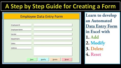 How To Create A Data Form In Excel Organiculsd