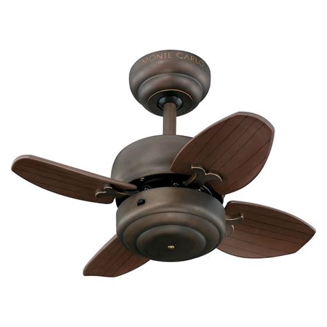 Monte Carlo Fan Company 20 In Roman Bronze Indoor Downrod Ceiling Fan 4 Blade In The Ceiling