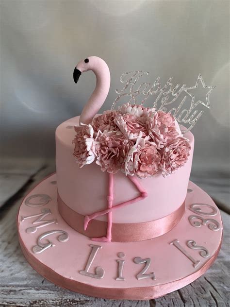 Pink Flamingo Flamingo Birthday Cake Flamingo Cake Tropical Birthday Cake