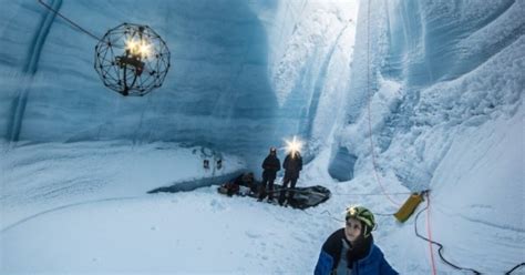 Caged Drone Explores The Depths Of Greenland Ice Caves