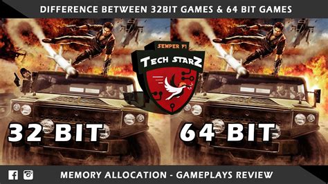 Difference Between 32 Bit Games And 64 Bit Games Memory Allocation