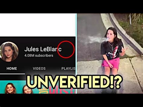 Jules Leblanc Loses Her Verified Status After Leaked Photos Youtube