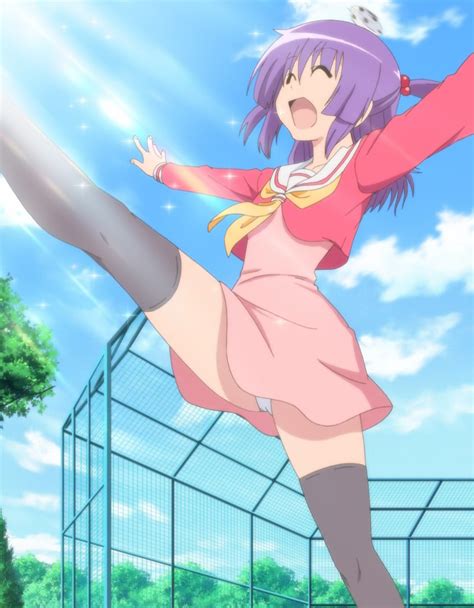 Segawa Izumi Hayate No Gotoku Highres Screencap 1girl Kicking Open Mouth Panties Purple