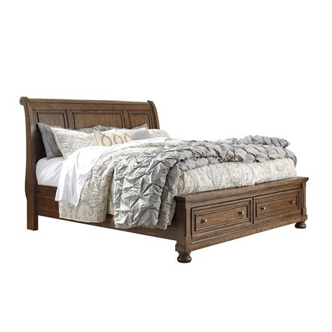 Flynnter Sleigh Storage Bedroom Set By Signature Design By Ashley