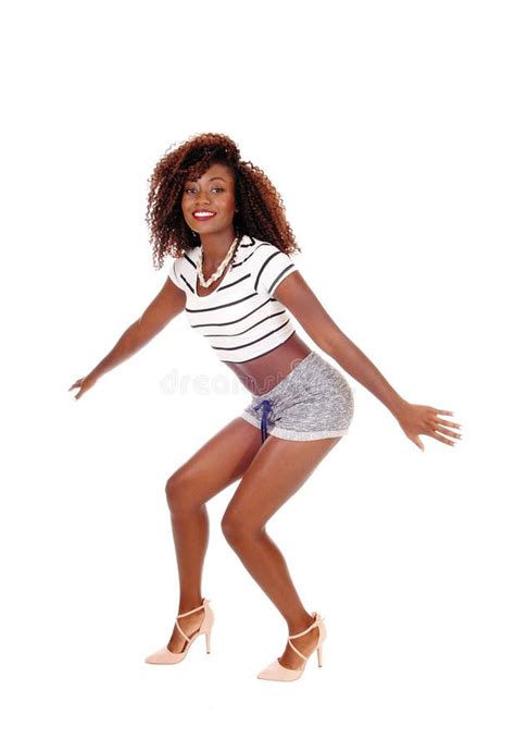 Dancing African American Woman Stock Image Image Of Gorgeous Female