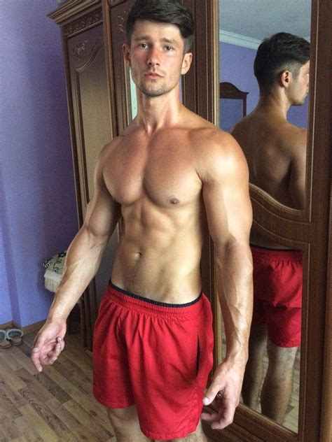 Adorable Fit Shirtless Russian Teen Boy Pecs Strong Veiny Arms Cute