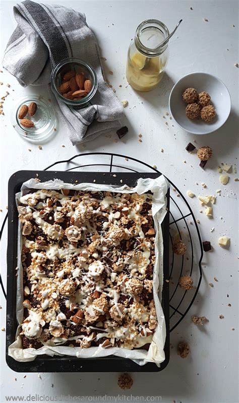 Egal zu welchem anlass, nein für brownies brauchts eigentlich nicht mal einen anlass, denn der schokoladige klassiker schmeckt einfach immer! Giotto- Schoko- Brownie's | Giotto kuchen, Lebensmittel ...