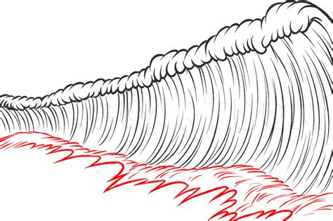 How To Draw A Tsunami Tsunami Tsunamis Step By Step Drawing Guide