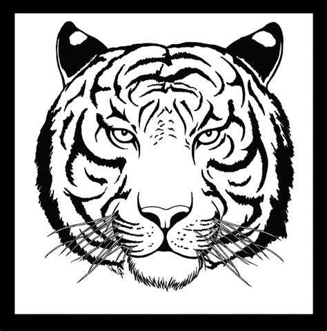 Tiger Face Coloring Pages At Getcolorings Com Free Printable