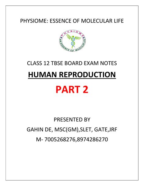 Solution Human Repro Female Part 1 Studypool