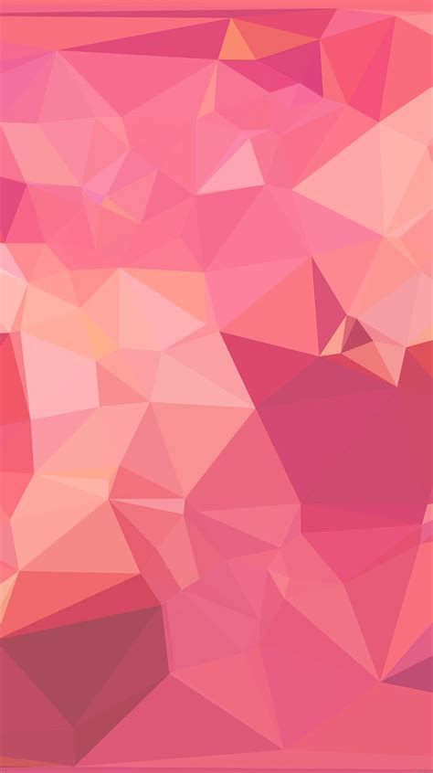 ピンクのポリゴン Iphone6壁紙 Wallpaperbox