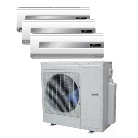 Split air conditioners allow them to engineer a very efficient unit, with seer values that are well into the 20's these days (see: 36,000 BTU Multi-Split Air Conditioning Unit Powered By A ...