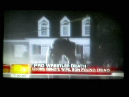 We did not find results for: Images from Outside the Chris Benoit Crime Scene 2
