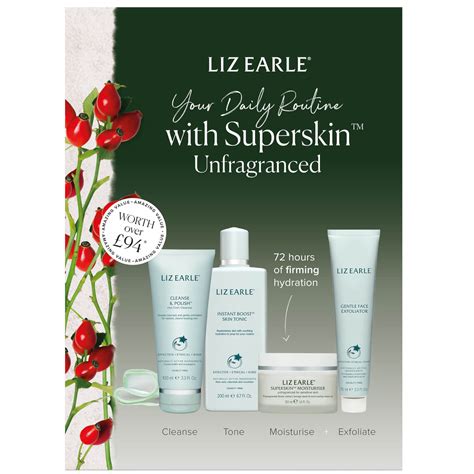 Liz Earle Your Daily Routine With Superskin Kit Unfragranced Modesens
