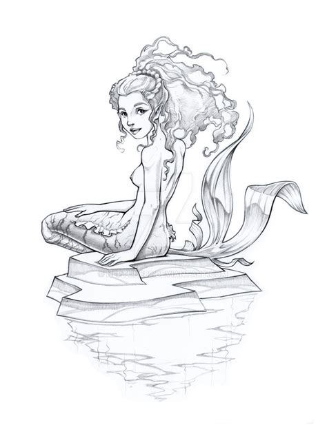 Mermaid Sketch Pen Pencil By Neptune82 On Deviantart