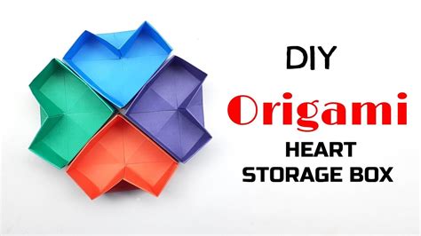 How To Make Paper Storage Box Step By Step Mini Paper Box Origami