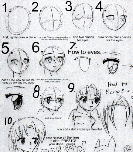 Mastering manga, how to draw manga faces is an excerpt from mastering manga with mark crilley. How to draw anime heads step by step DIY tutorial ...