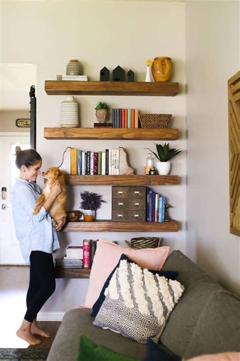 22 Best Diy Floating Shelf Ideas Floating Shelves Living Room