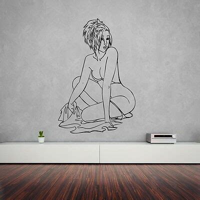 Wall Stickers Vinyl Decal Beautiful Woman Hot Sexy Retro Pin Up Girl