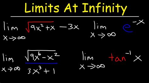 The limit approaches zero i. Limits at Infinity & Horizontal Asymptotes - YouTube