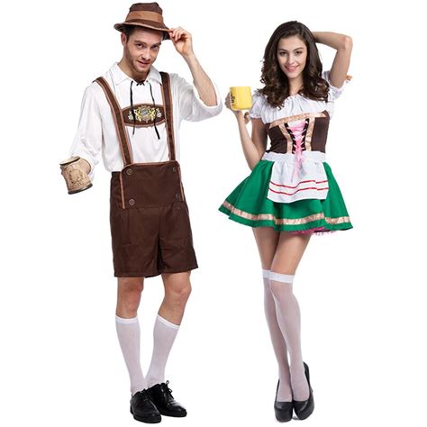 Oktoberfest Bavarian Beer Costume Adult German Beer Service Fancy Dress