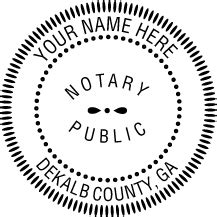 Here is a list of georgia recording offices if you need to contact them. Notary Embossers: Classic Georgia Notary Desk Embosser