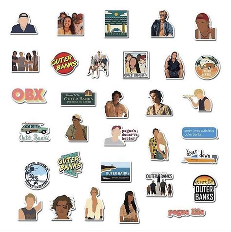 Pack Of Outerbanks Sticker In 2021 Outer Banks Outer Aesthetic Stickers
