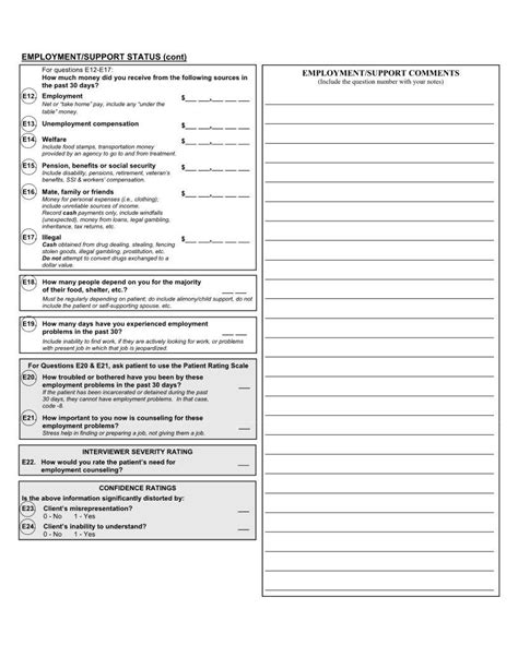 Addiction Severity ≡ Fill Out Printable Pdf Forms Online