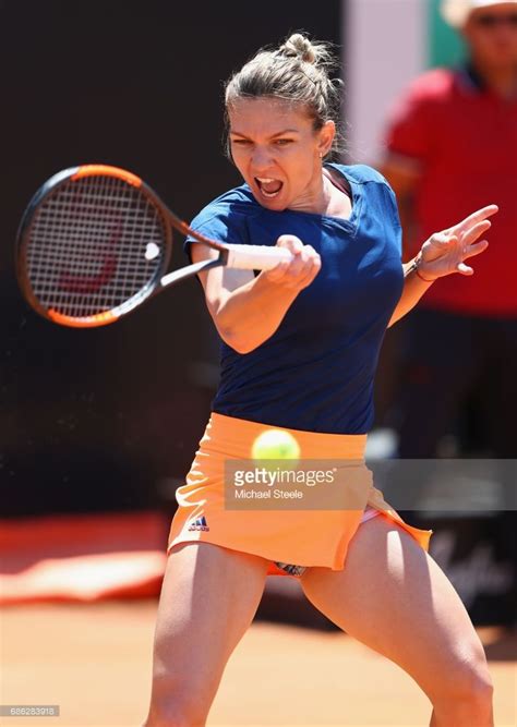 Simona Halep Of Romania In Action During The Women S Final Against Joueuses Tennis Ukraine