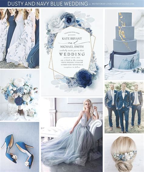 Dusty And Navy Blue Wedding Decor Ideas Artofit
