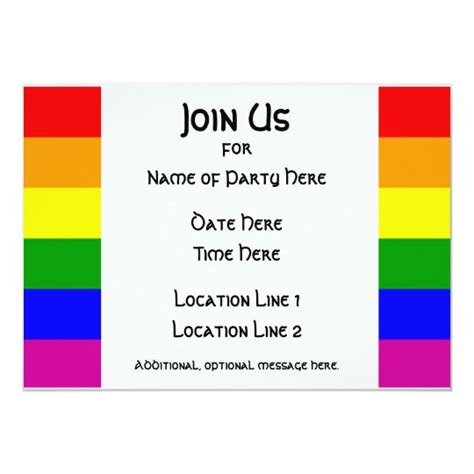 Lgbt Pride Party Invitation 1