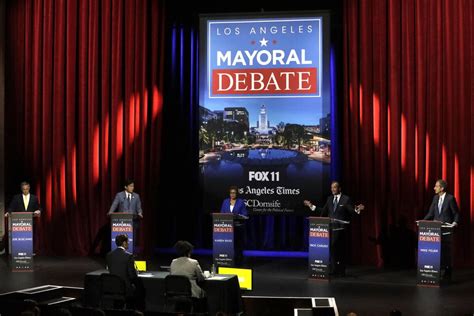 For Once Idiot Protesters Didnt Ruin La Mayoral Debate Los