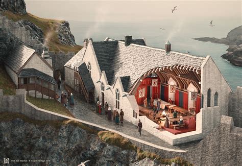 Tintagel Castle Illustrated Historical Reconstructions