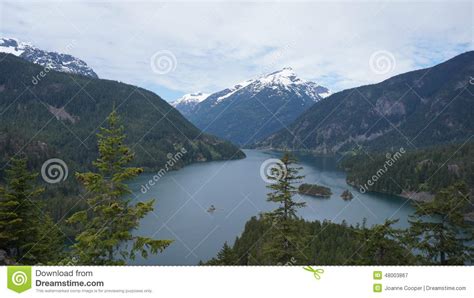 Lake Diablo Washington State Usa Stock Image Image Of