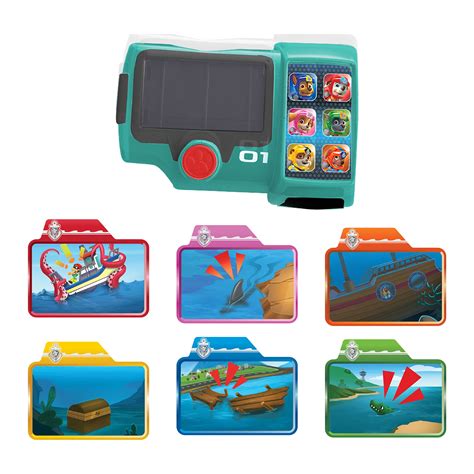 Nickelodeon Paw Patrol Sea Patrol Pup Pad Animated Mission Cards Spin