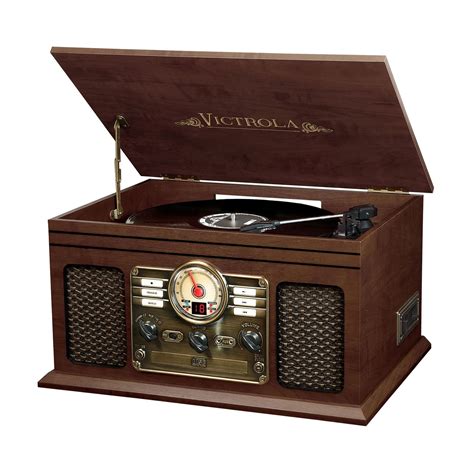 Victrola 7 In 1 Nostalgic Bluetooth Record Player With 3 Speed