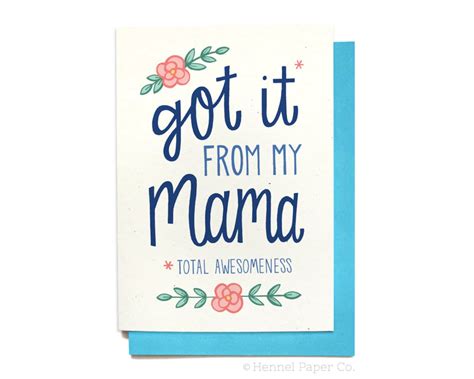 Funny Mothers Day Card Card Mom Birthday Card Funny Mom Etsy