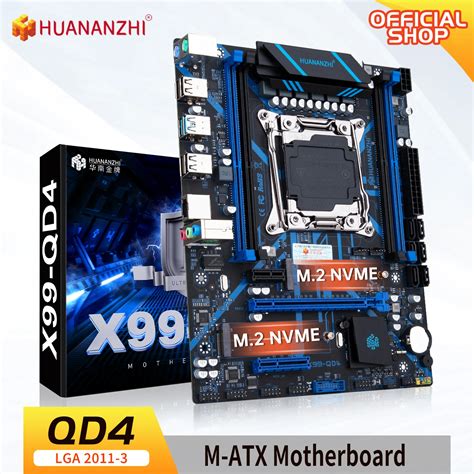 Huananzhi X99 Qd4 X99 Motherboard Intel Xeon E5 X99 Lga2011 3 All Series Ddr4 Recc Non Ecc
