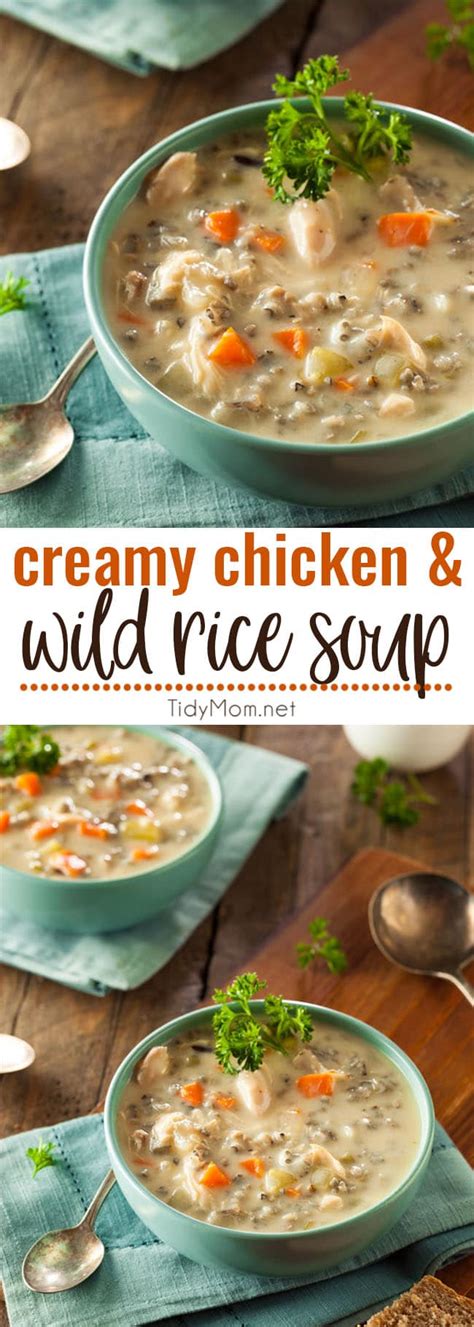 Unique and delicious, this creamy chicken and wild rice soup stands far above the rest. Creamy Chicken and Wild Rice Soup Recipe