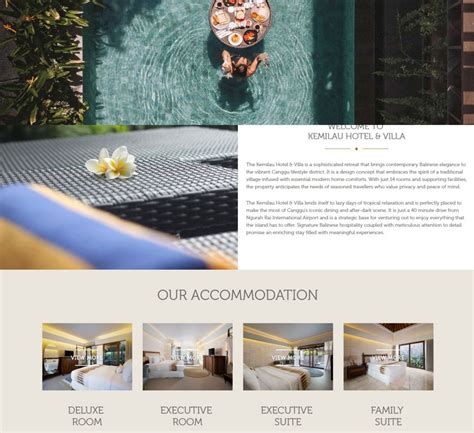 Kemilau Hotel And Villa Bali Web Design And Development