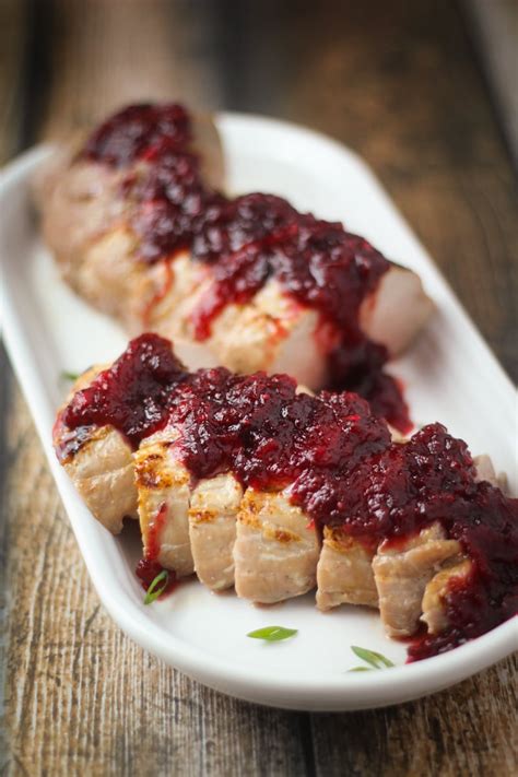 Do not overcook because that. Pork Tenderloin with Chipotle Cranberry Sauce - The ...