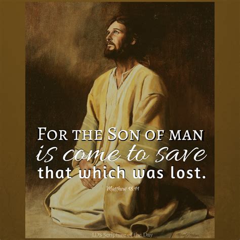Lds Scripture Of The Day Matthew 1811