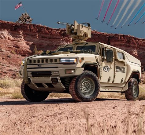 Gmc Hummer Ev Fantasized As Electric Humvee Military Truck